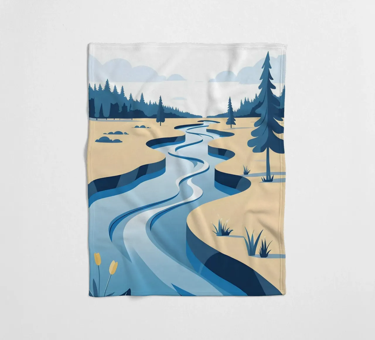 Curva del fiume coperta in pile da LIFESTYLE OBJECTS