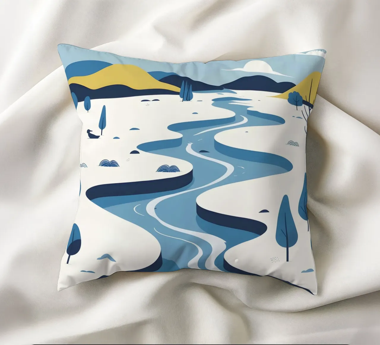 Curva del fiume cuscino da LIFESTYLE OBJECTS