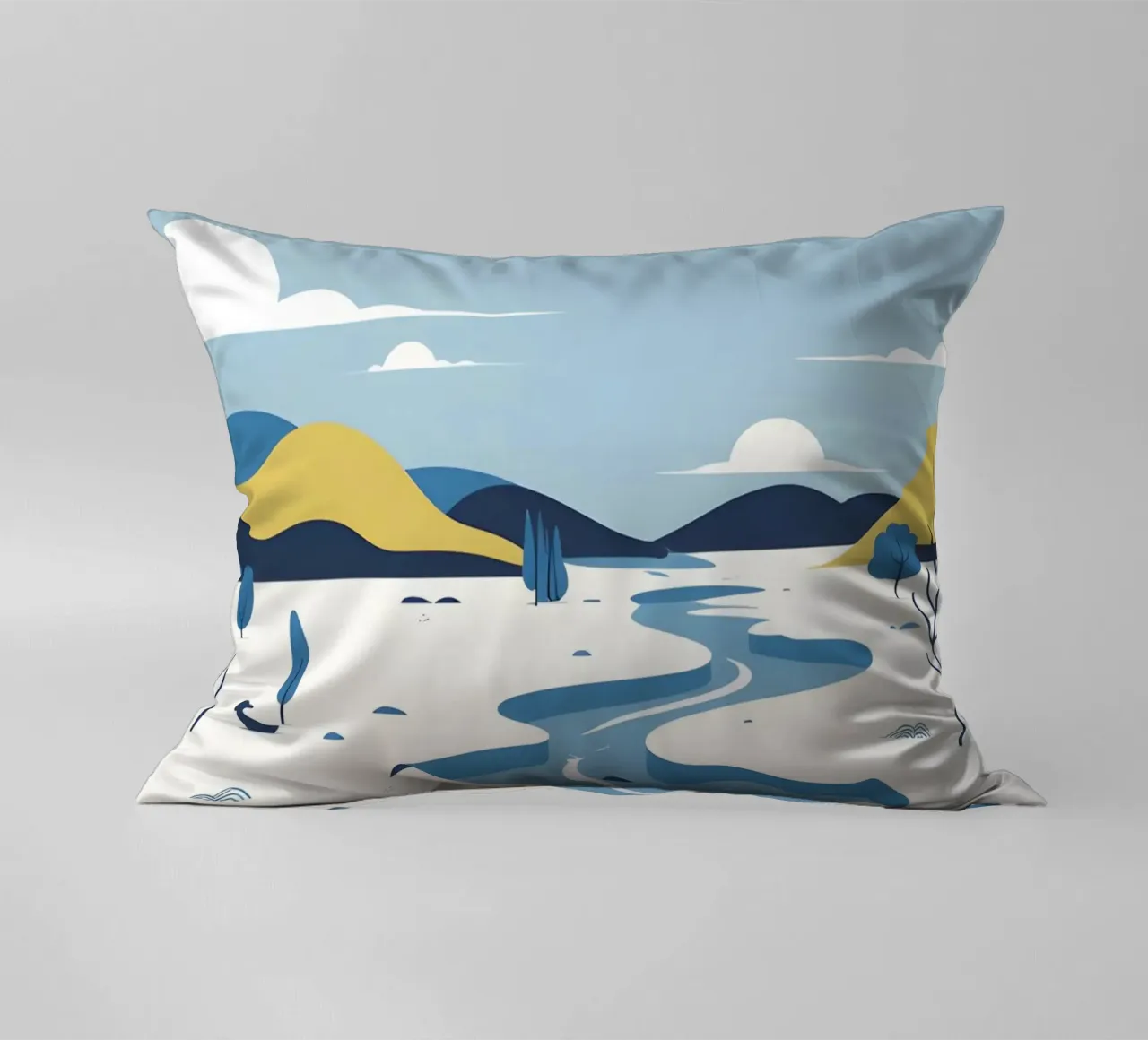 Curva del fiume cuscino da LIFESTYLE OBJECTS