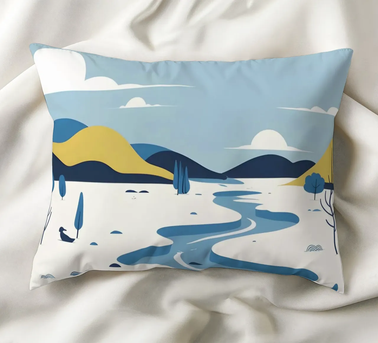 Curva del fiume cuscino da LIFESTYLE OBJECTS