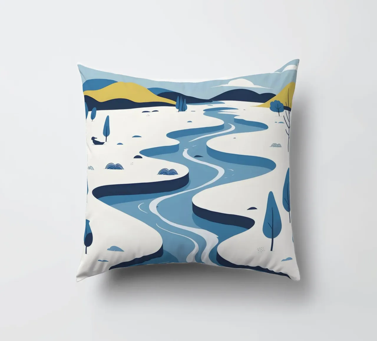 Curva del fiume cuscino da LIFESTYLE OBJECTS