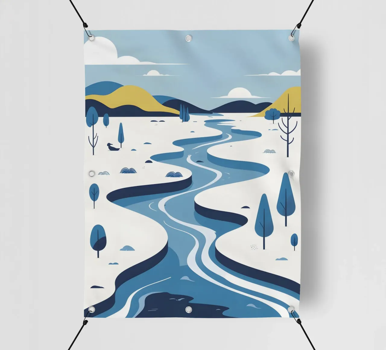 Curva del fiume telo in pvc da LIFESTYLE OBJECTS