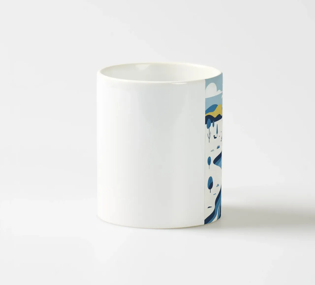 Curva del fiume tazza in ceramica da LIFESTYLE OBJECTS