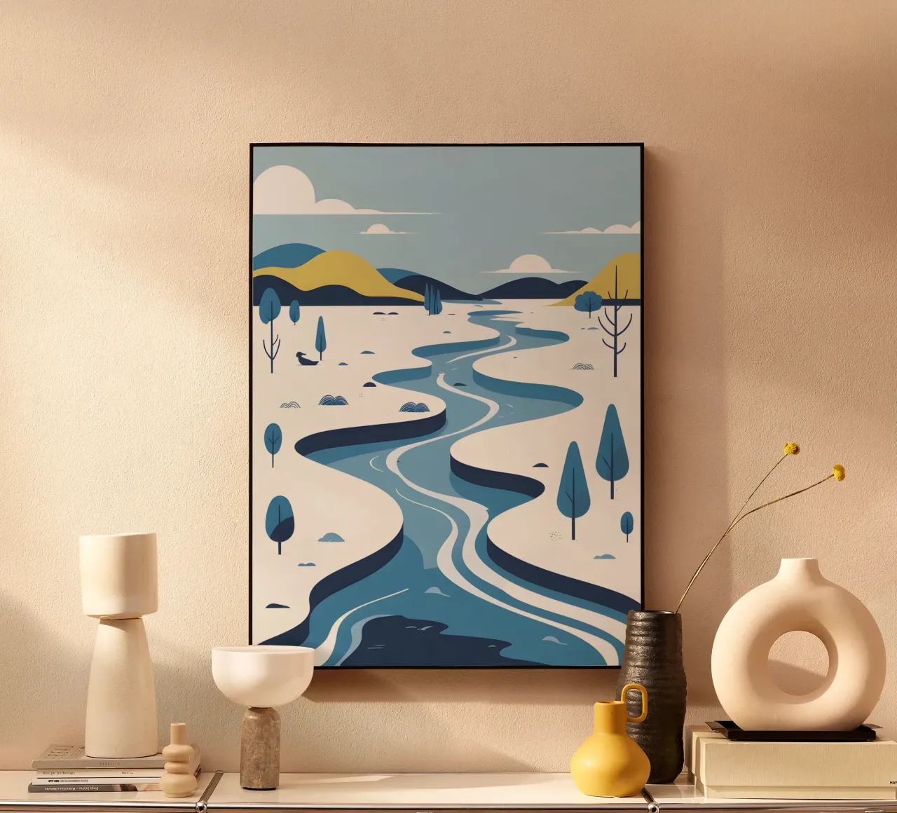 Curva del fiume alluminio dibond da LIFESTYLE OBJECTS