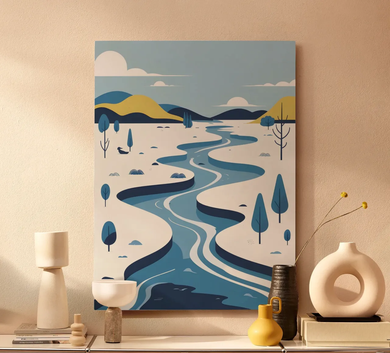 Curva del fiume alluminio dibond da LIFESTYLE OBJECTS