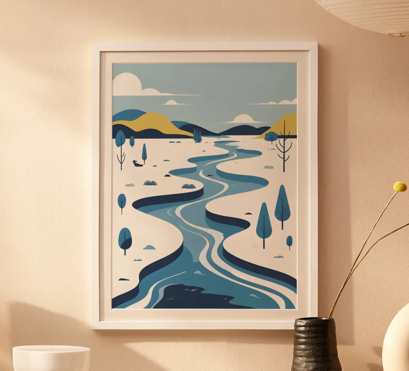 River curve poster by LIFESTYLE OBJECTS