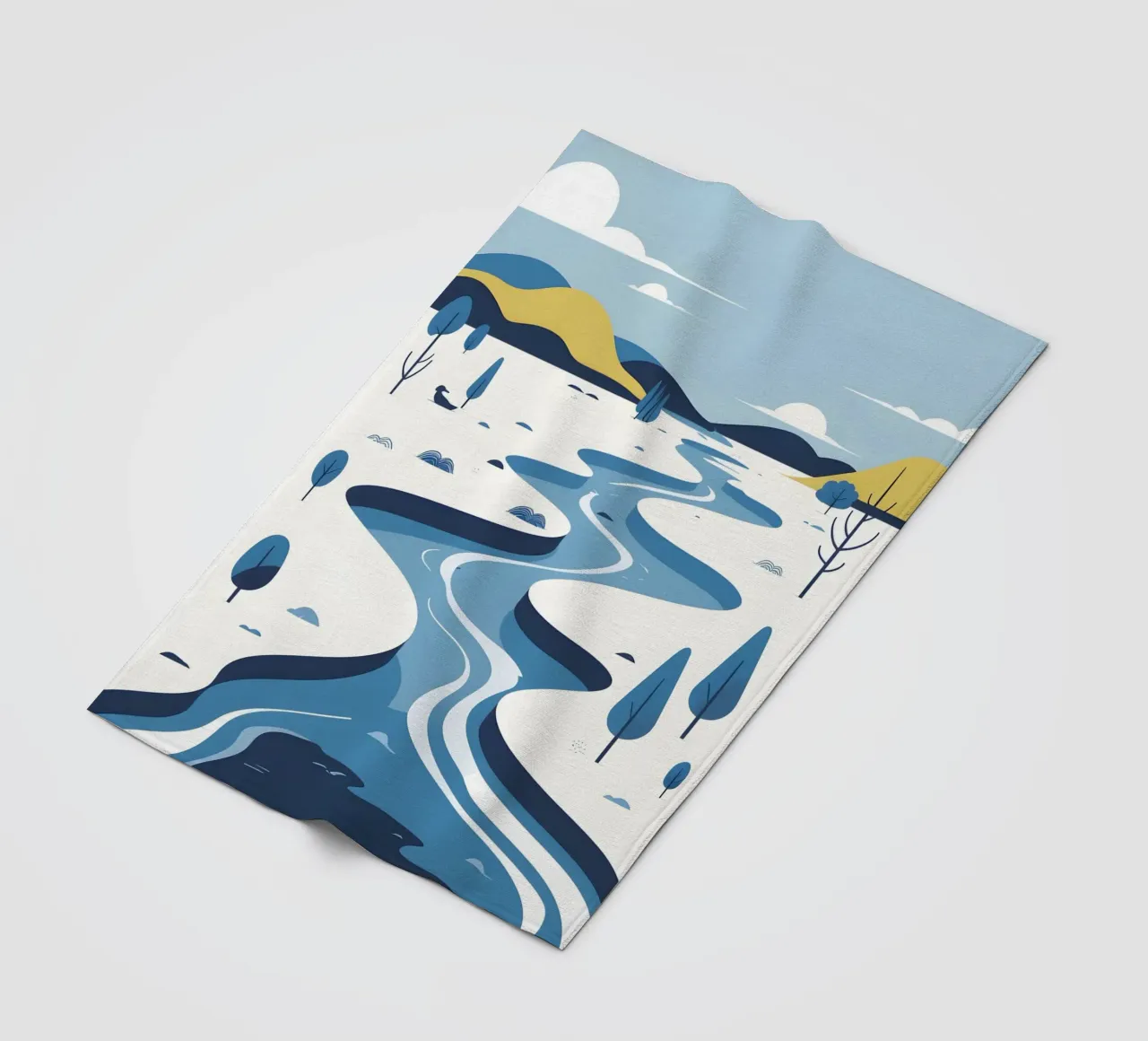 Curva del fiume coperta in pile da LIFESTYLE OBJECTS