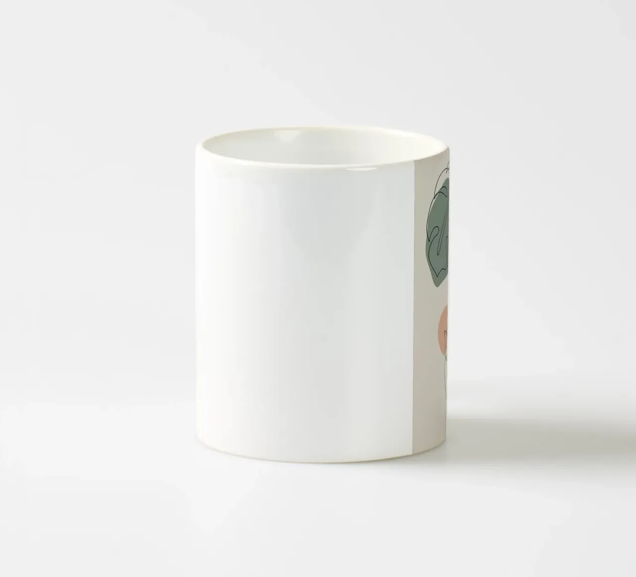 couple cat line with branch tazza in ceramica da andern