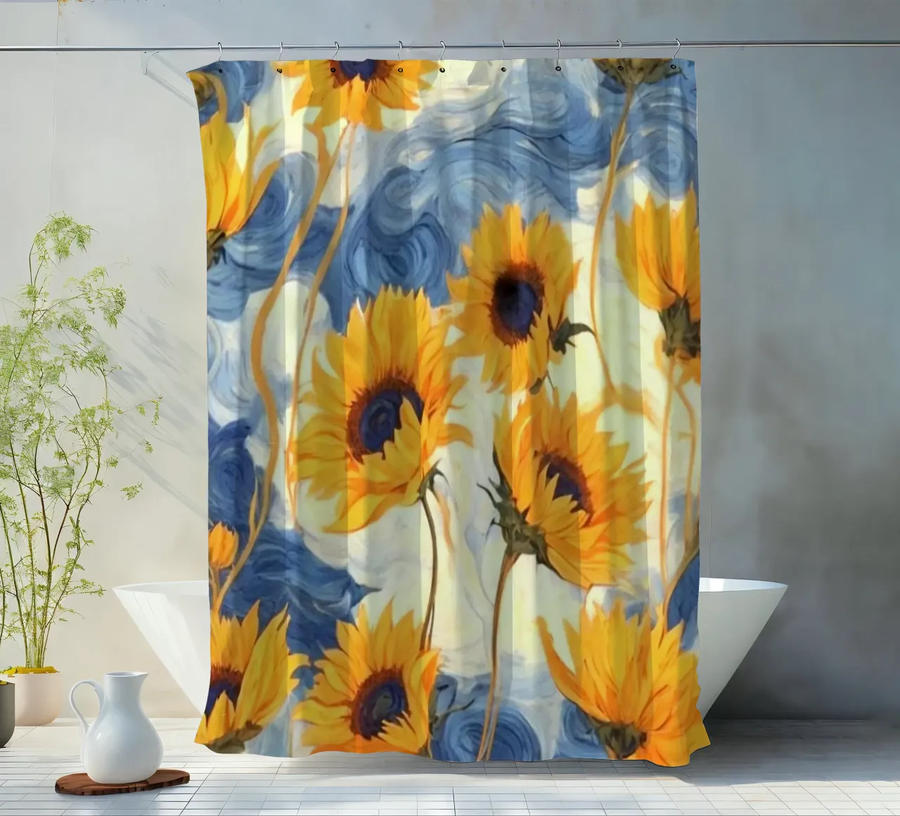 sunflower in curve shade tenda da doccia da andern