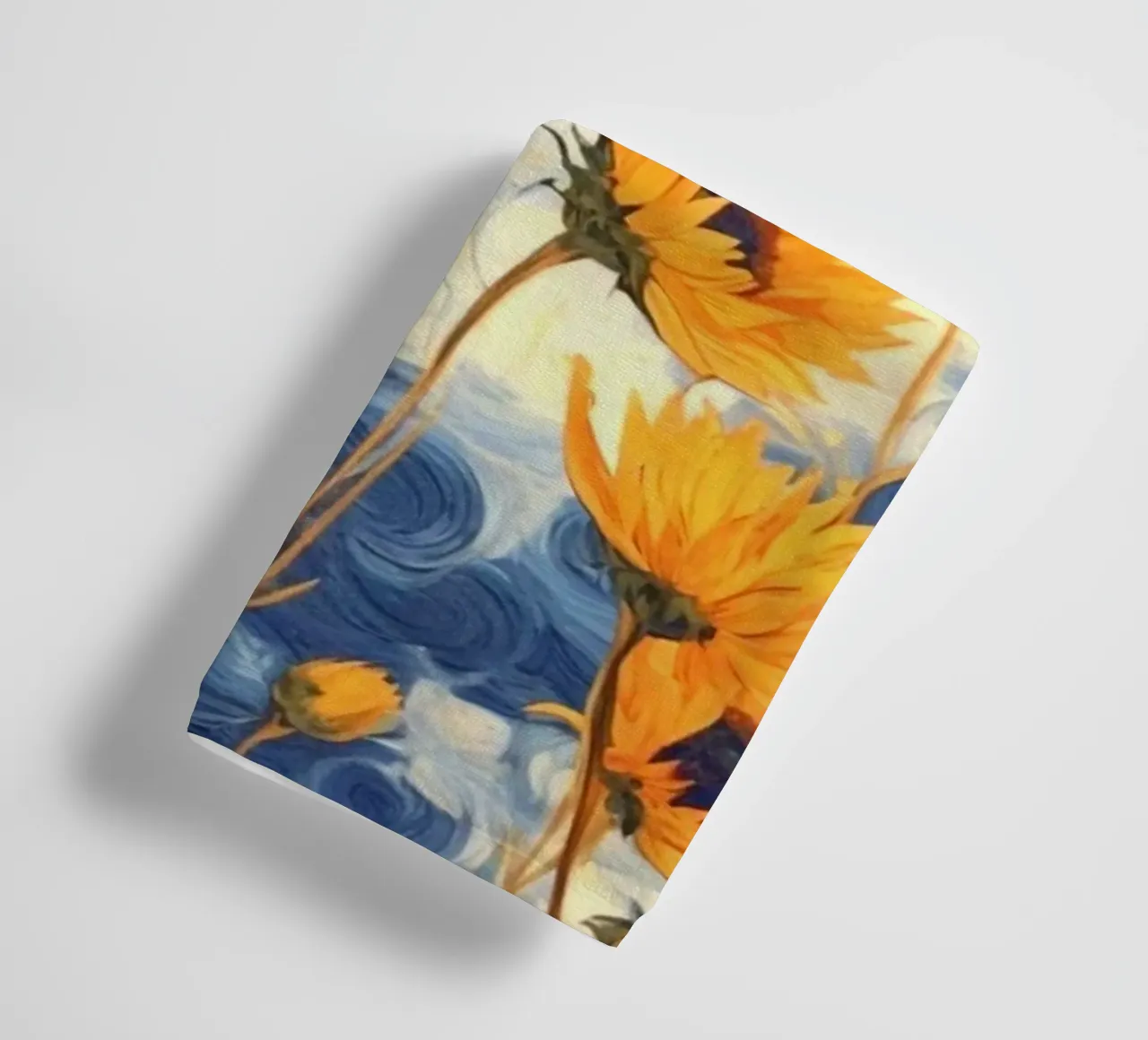 sunflower in curve shade asciugamano da bagno da andern