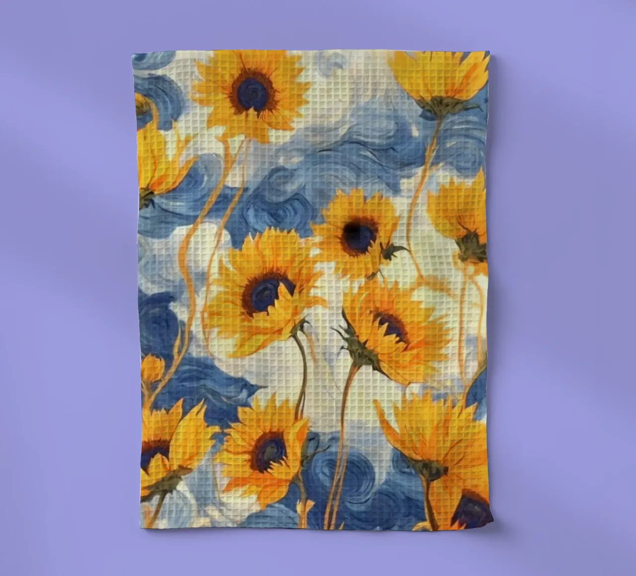 sunflower in curve shade canovaccio da cucina da andern