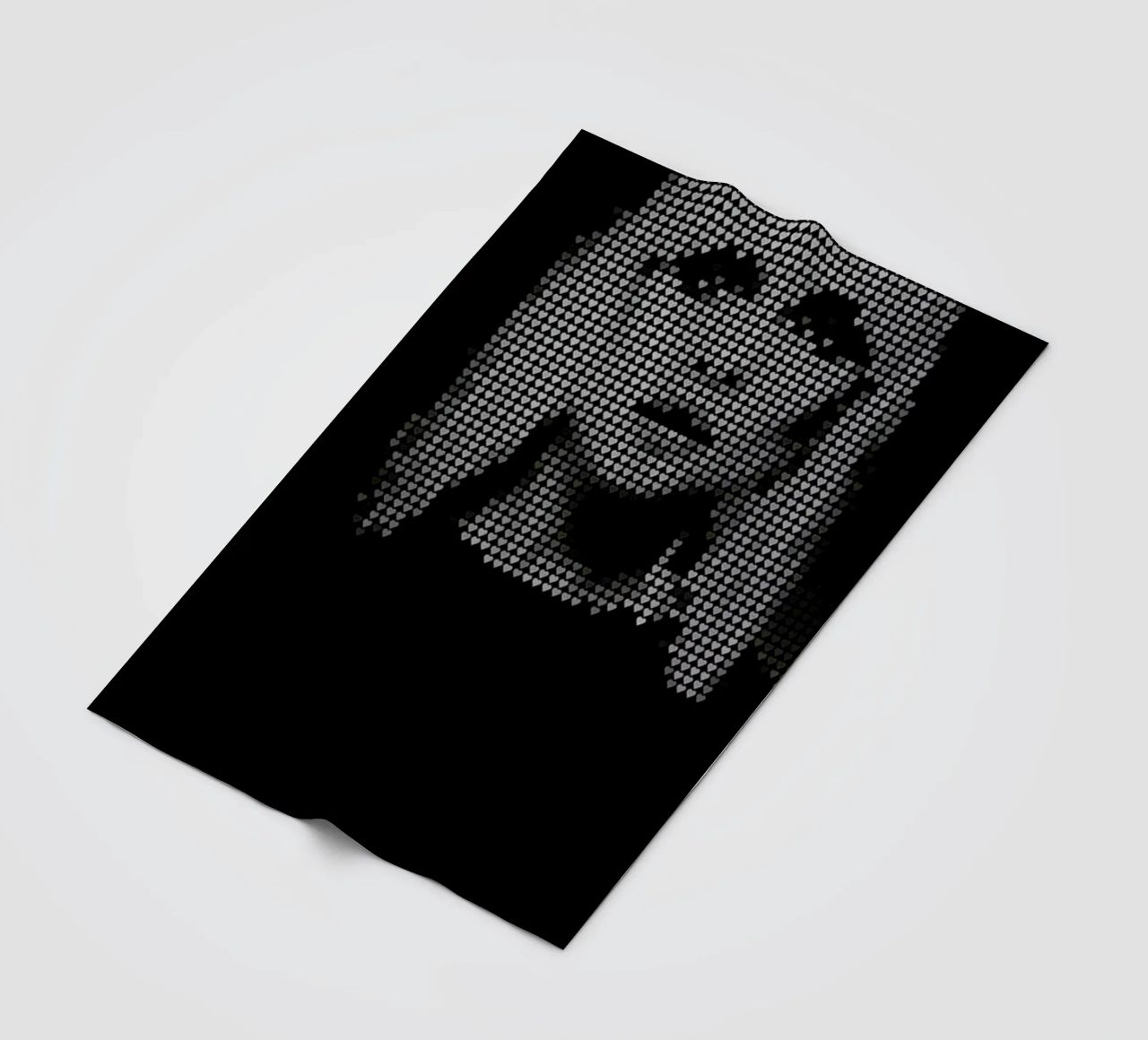 Heart Of (Black Version) coperta in pile da Robotic Ewe