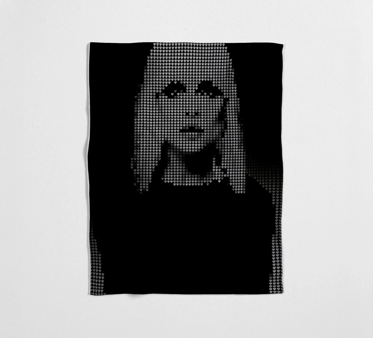 Heart Of (Black Version) coperta in pile da Robotic Ewe