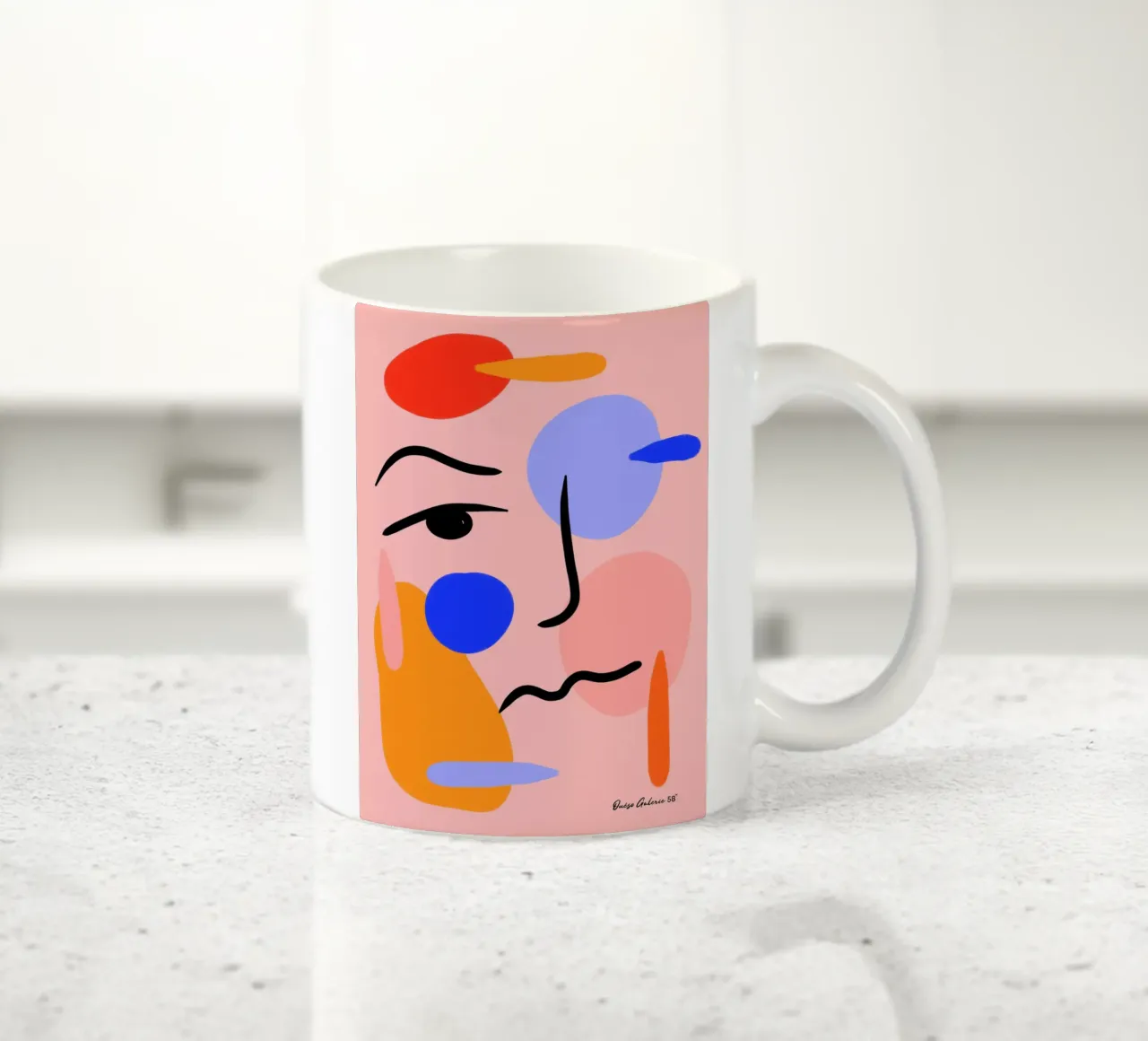 Aby tazza in ceramica da Mike Leymi