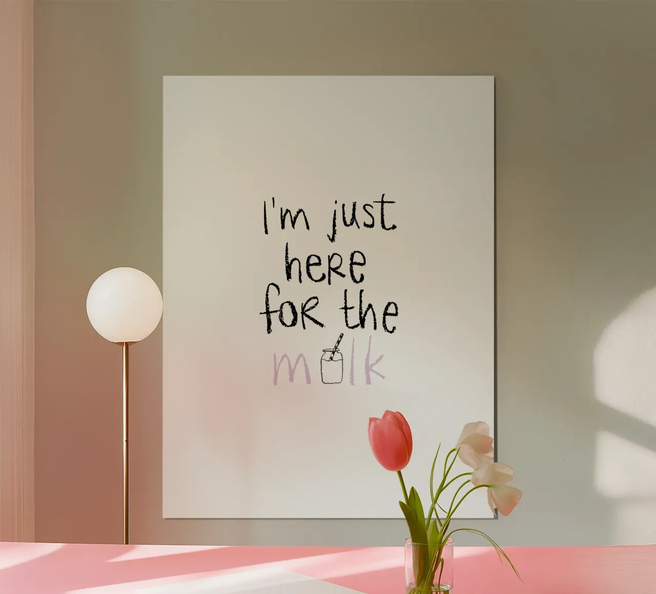 For the milk poster con telaio in plastica da Brushmeetspaper