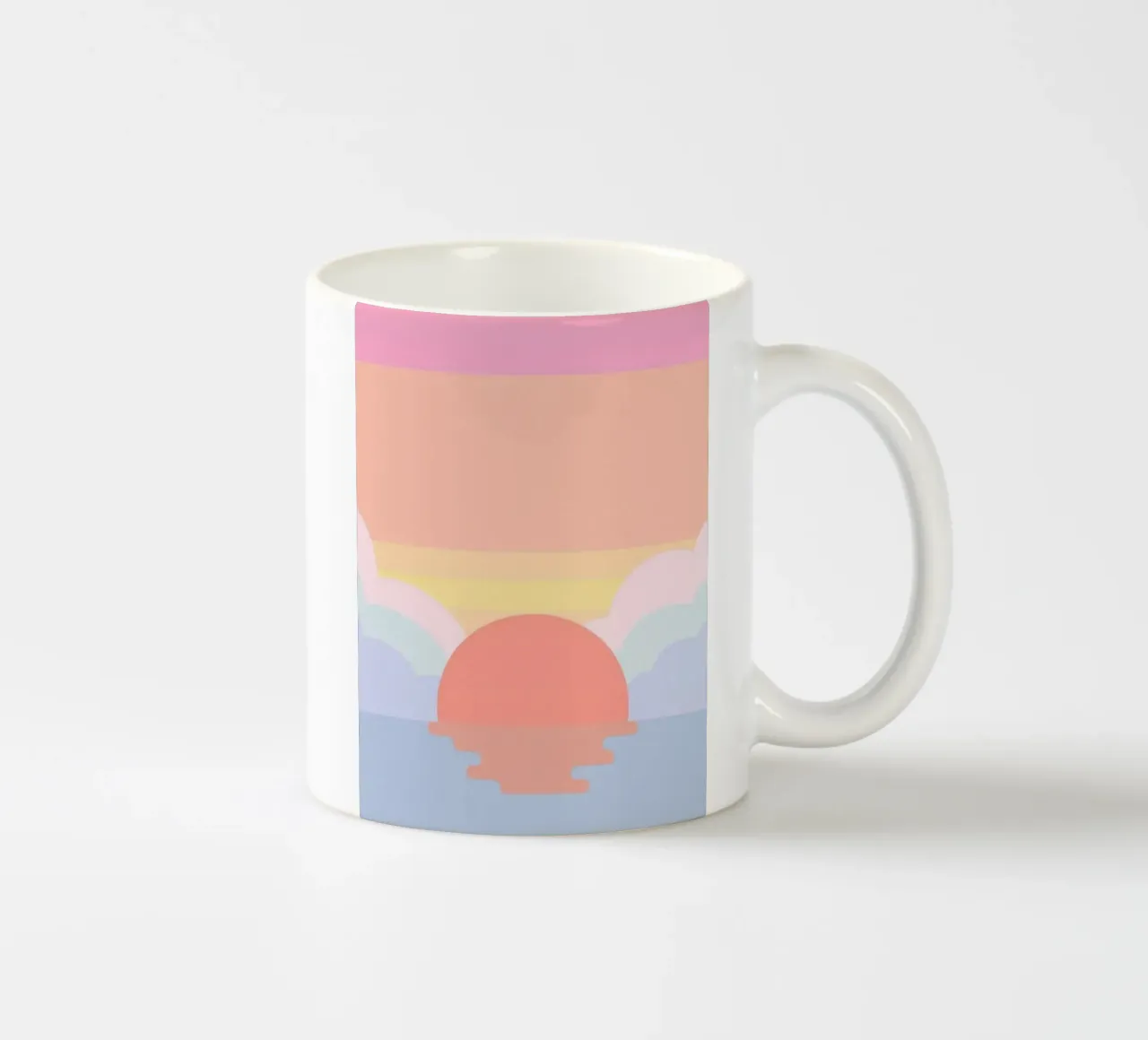 sun reflect and color curve tazza in ceramica da andern