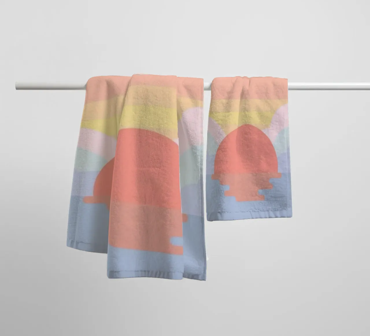 sun reflect and color curve asciugamano da bagno da andern