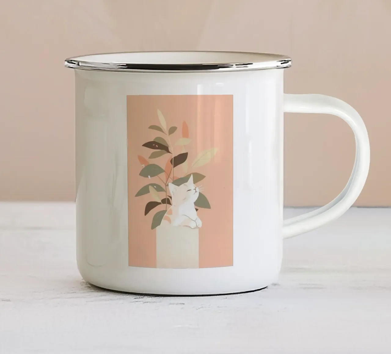 cat chill in pink shade tazza in smalto da grace