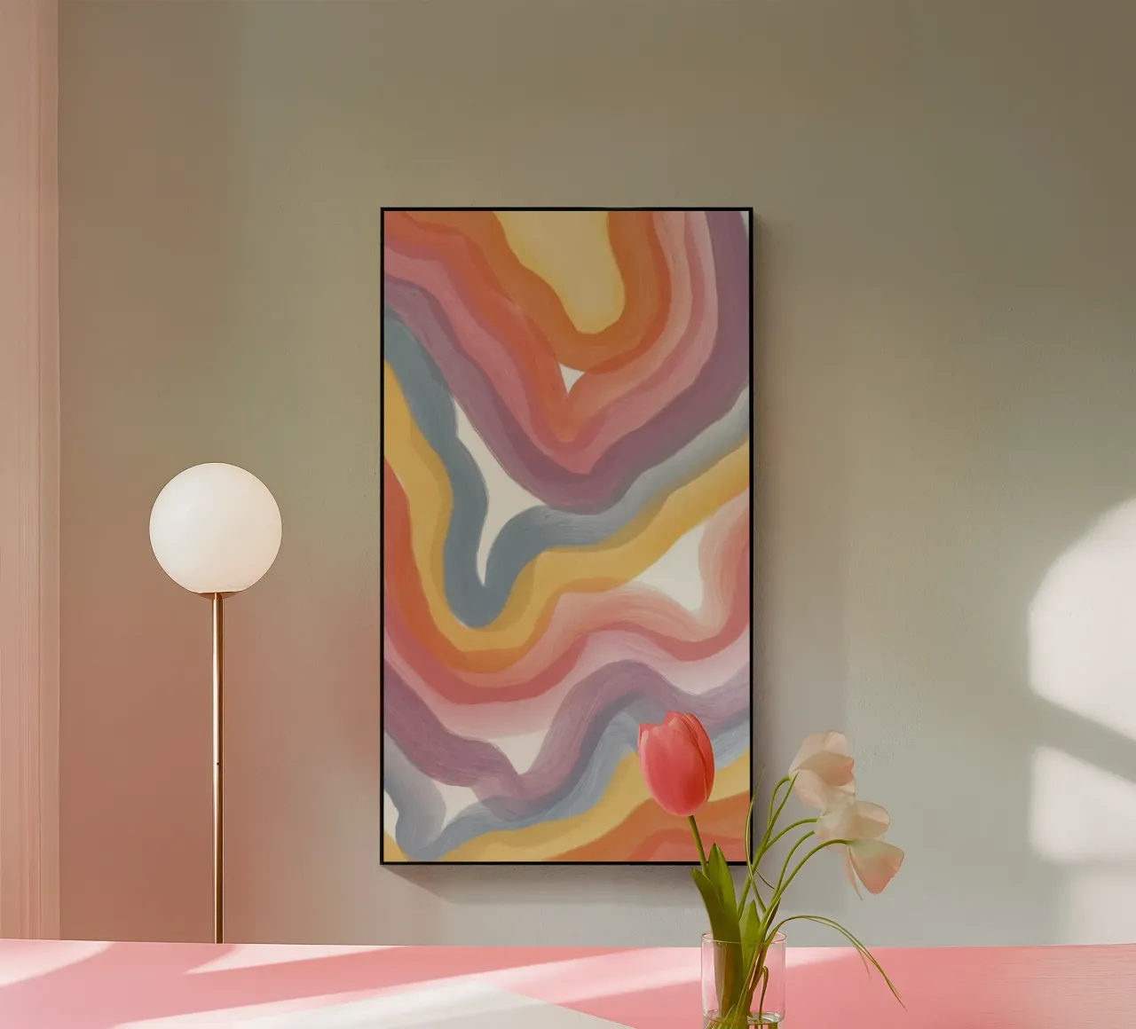 curve line ink gradient plexiglass da grace