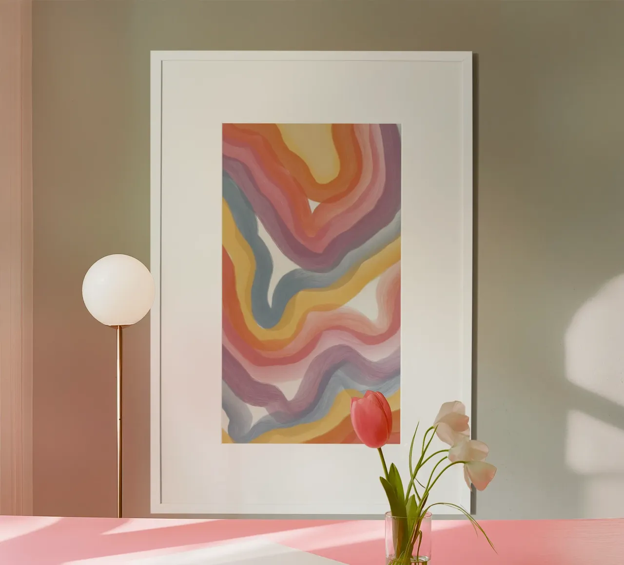 curve line ink gradient poster da grace