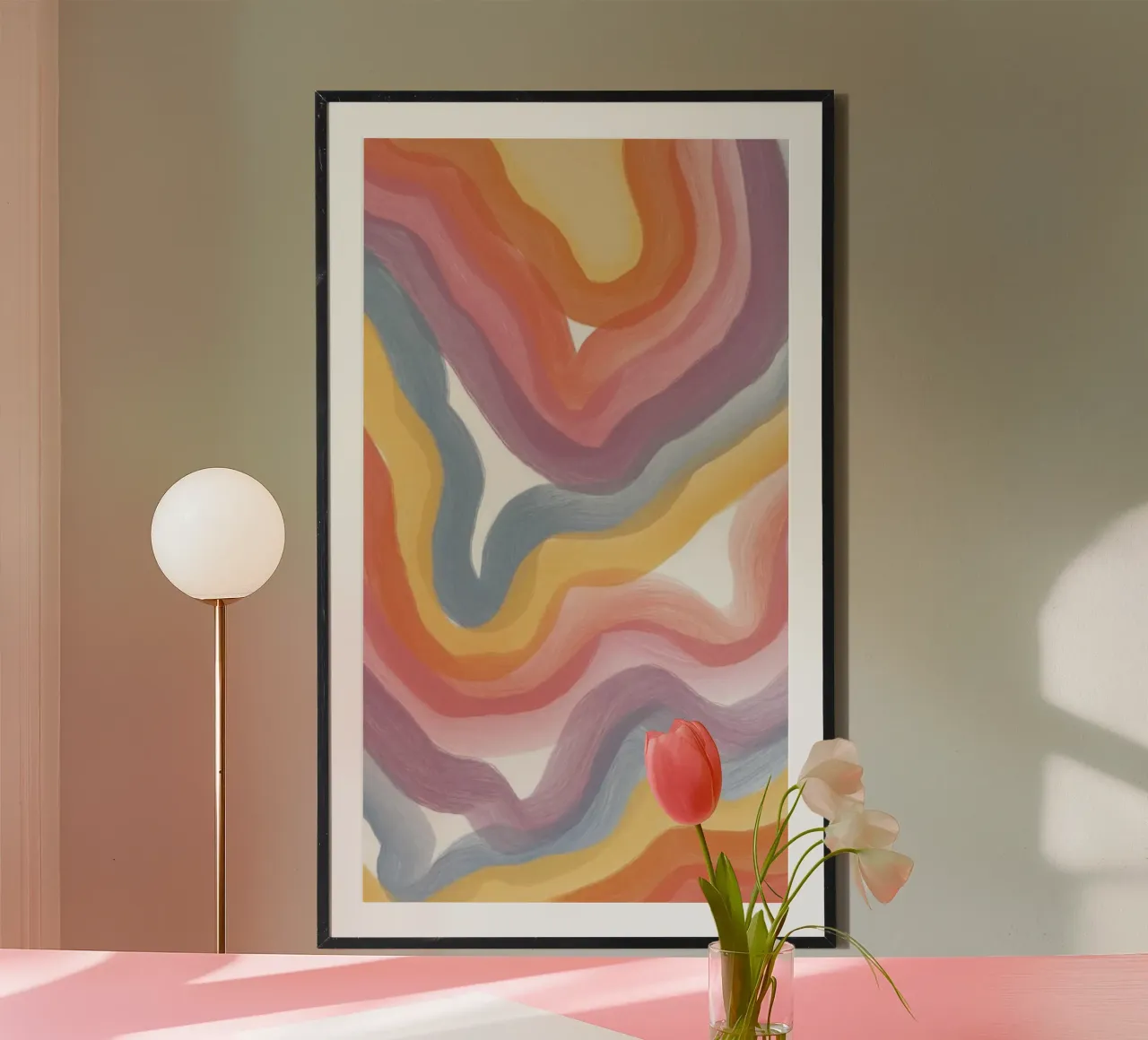 curve line ink gradient poster da grace
