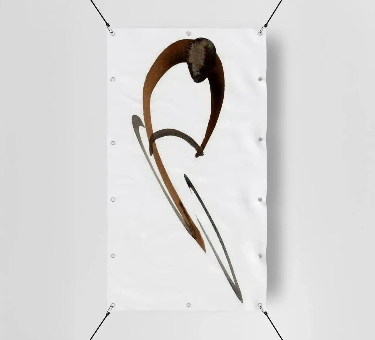 abstract ink shape telo in pvc da comura