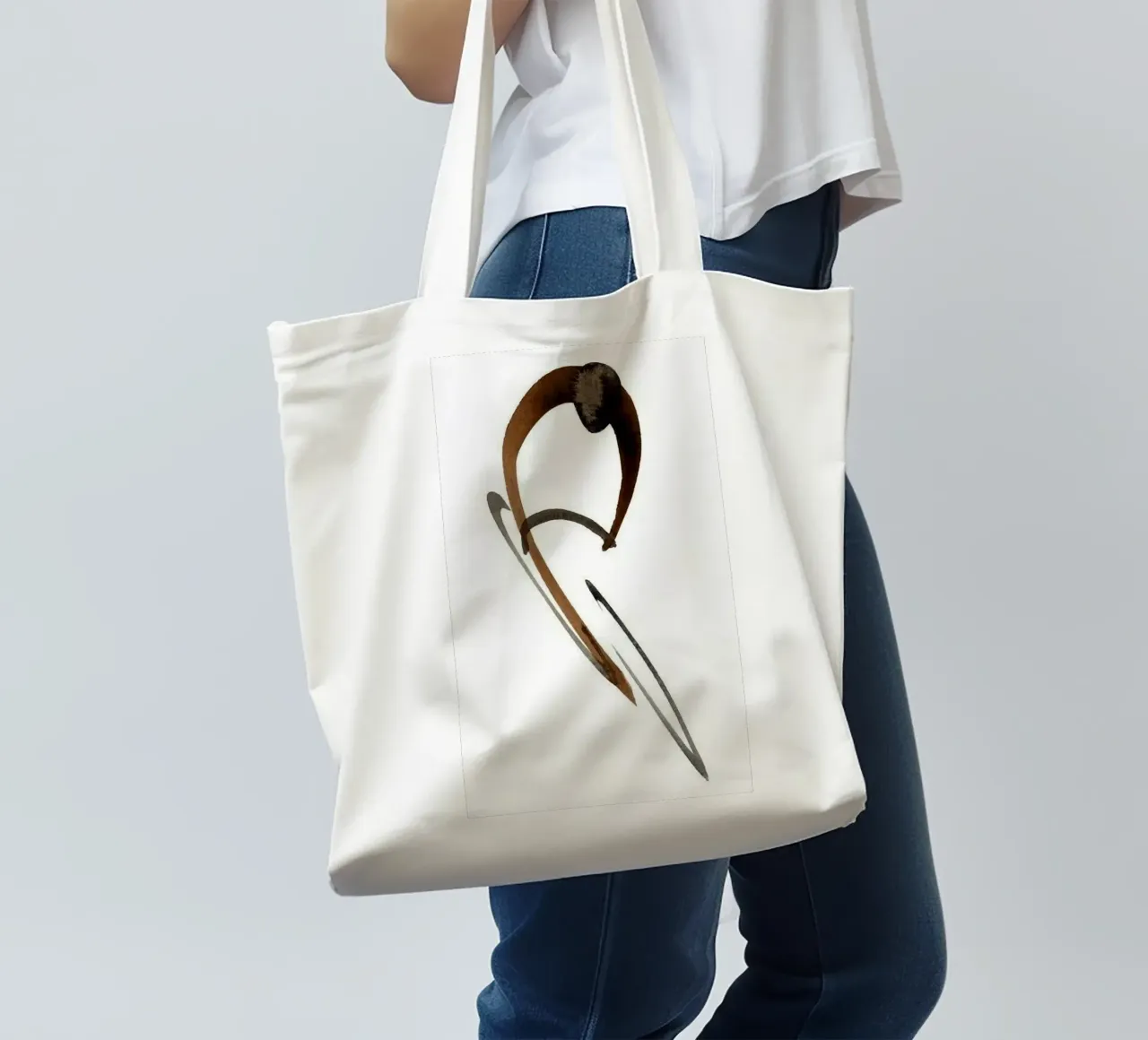 abstract ink shape borsa in juta da comura