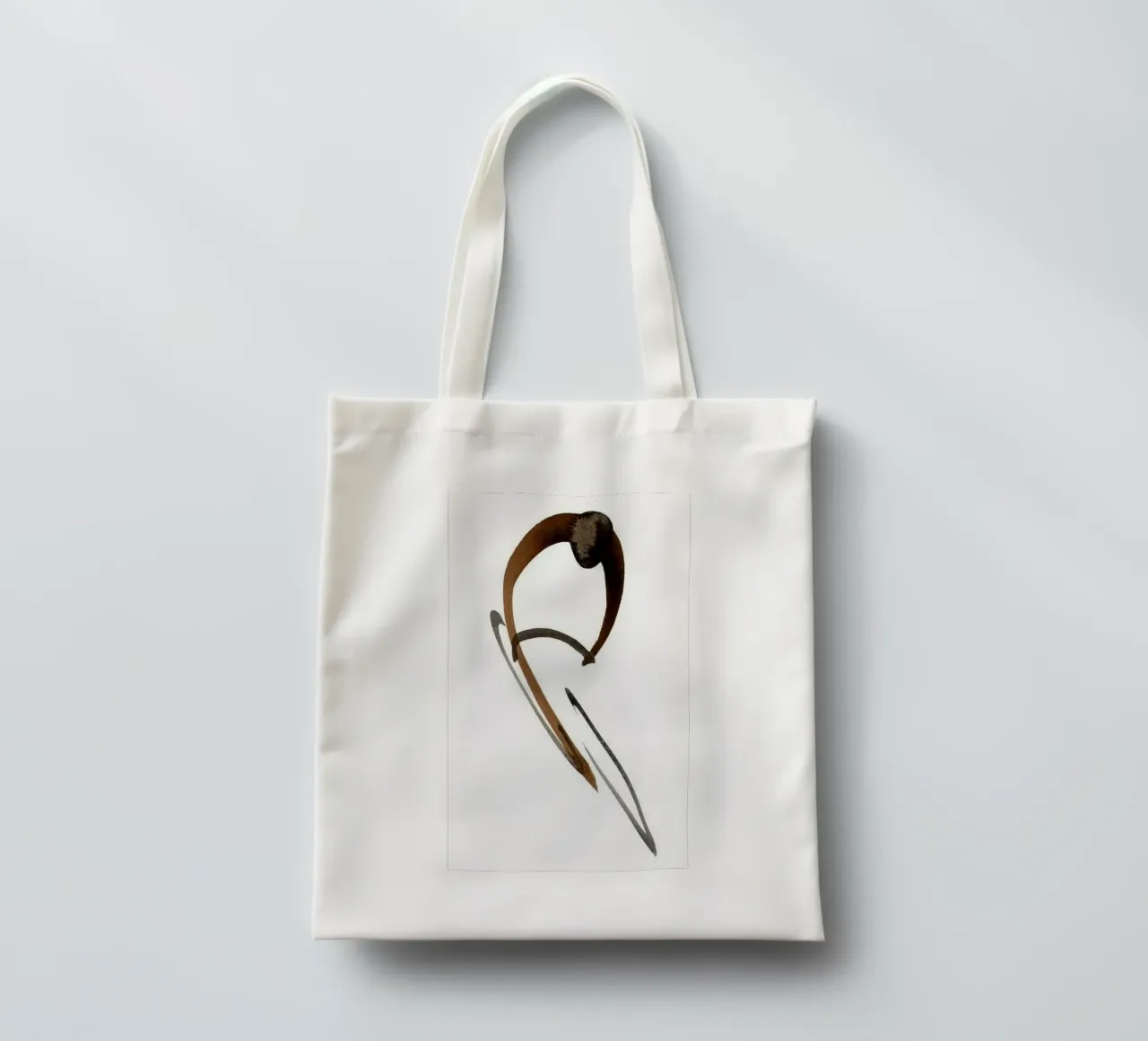 abstract ink shape borsa in juta da comura