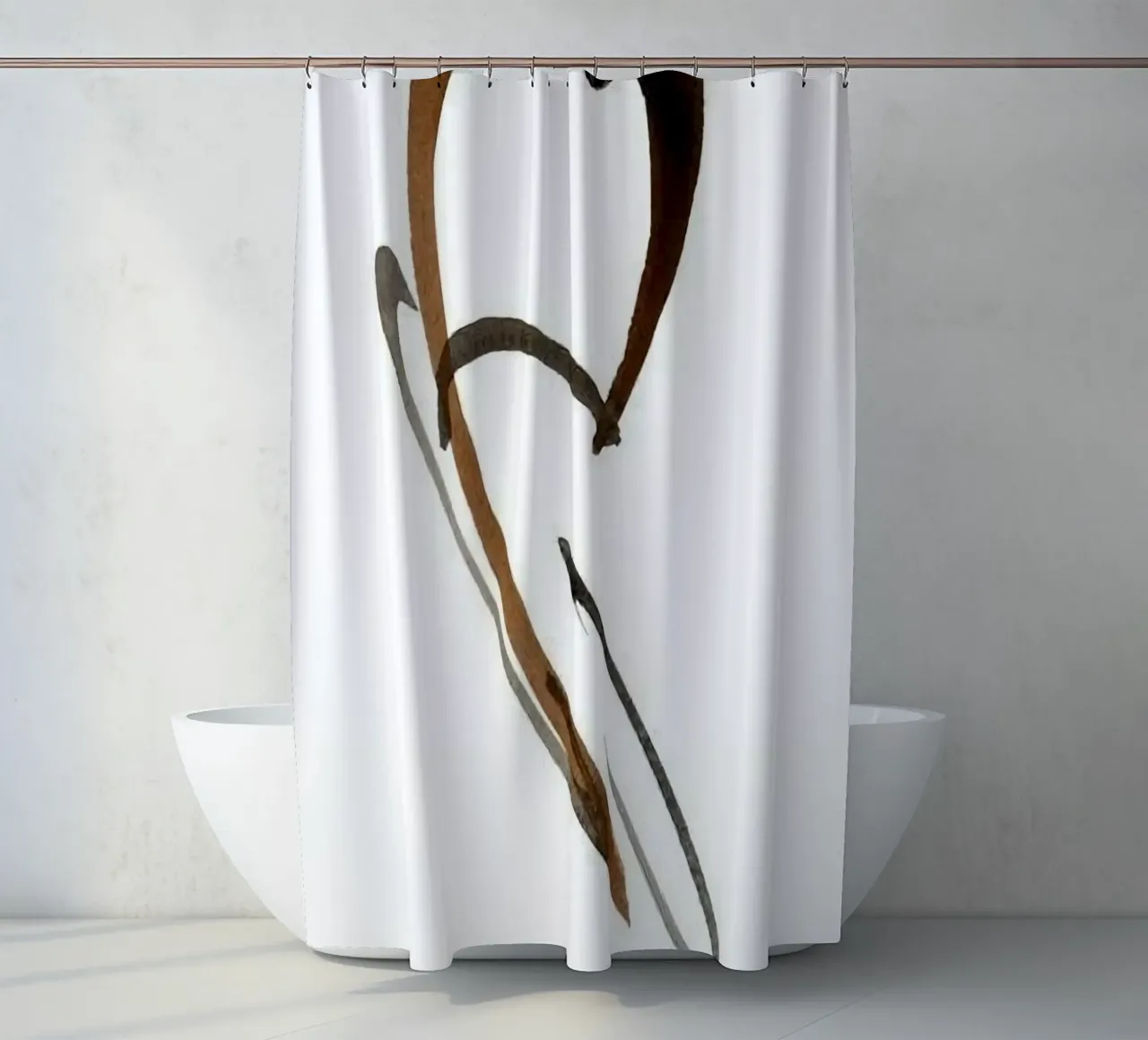 abstract ink shape tenda da doccia da comura