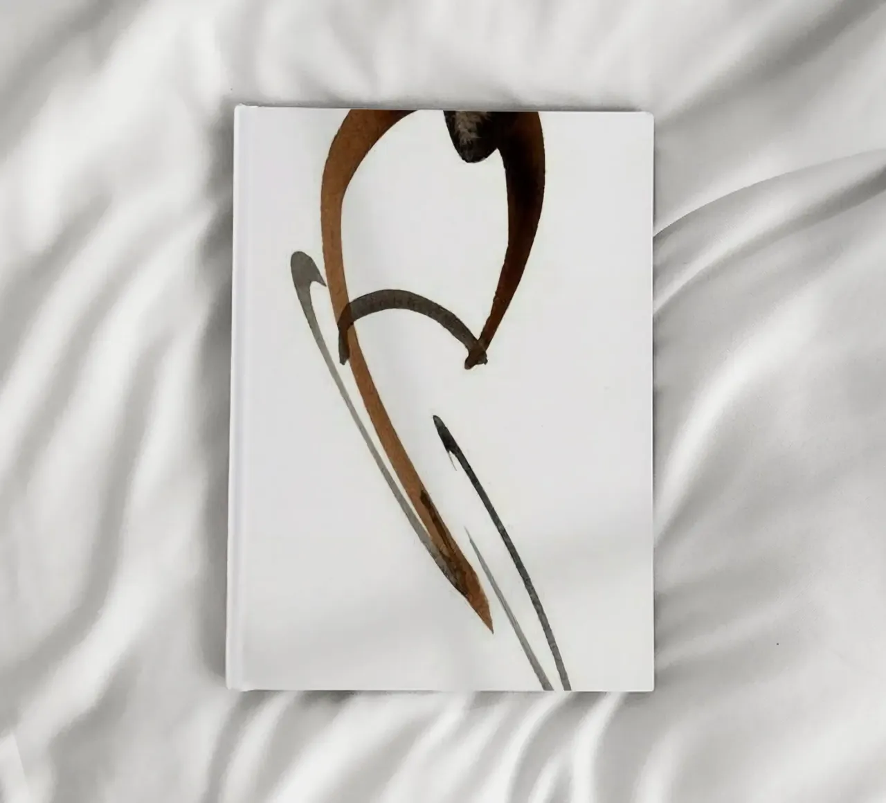abstract ink shape notebook by comura