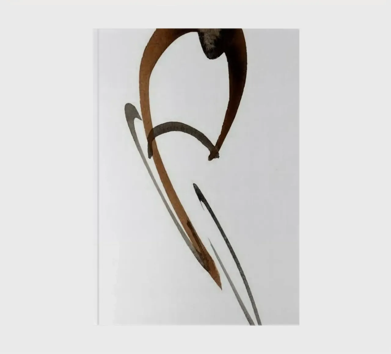 abstract ink shape notebook by comura