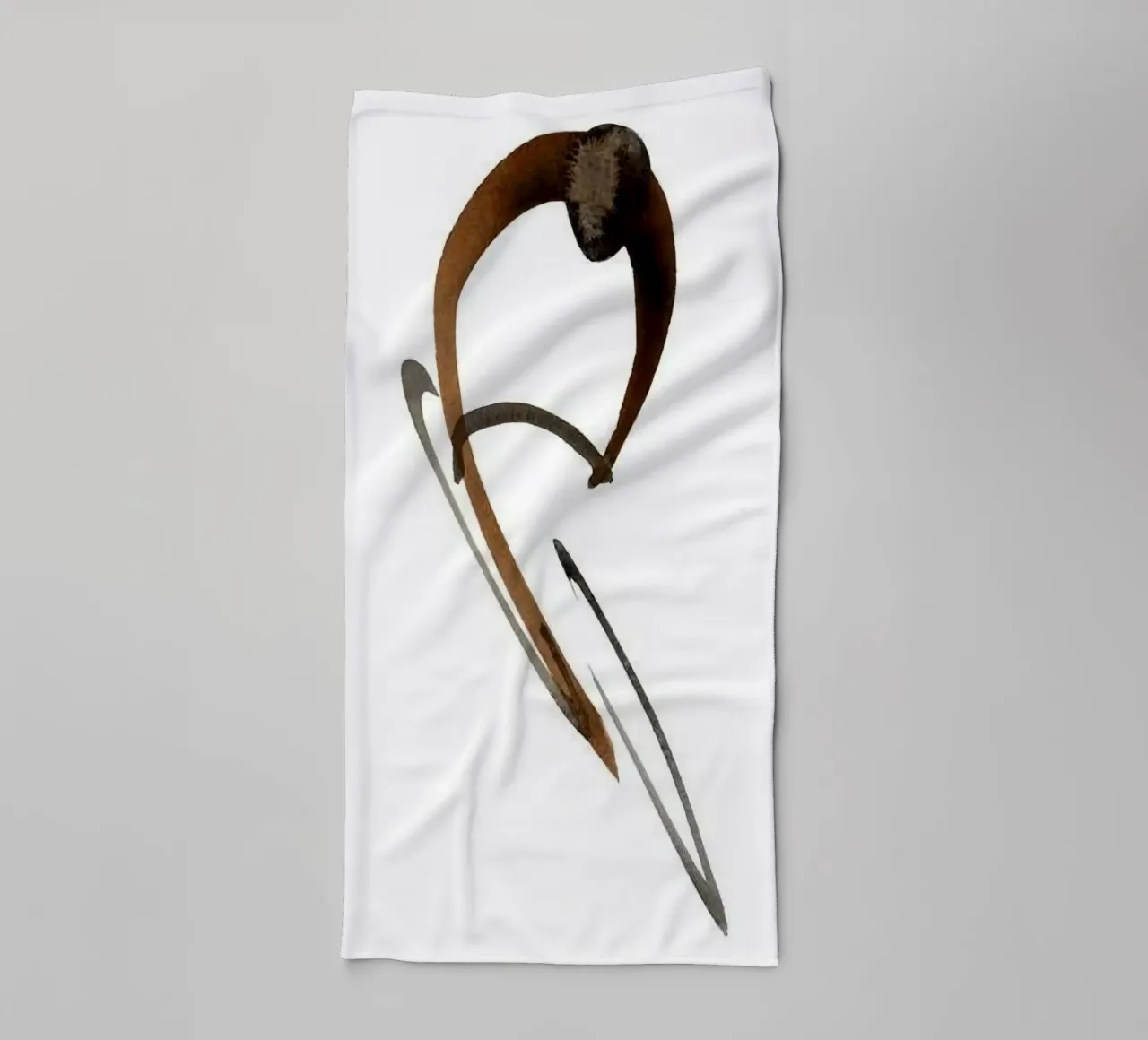abstract ink shape asciugamano da bagno da comura