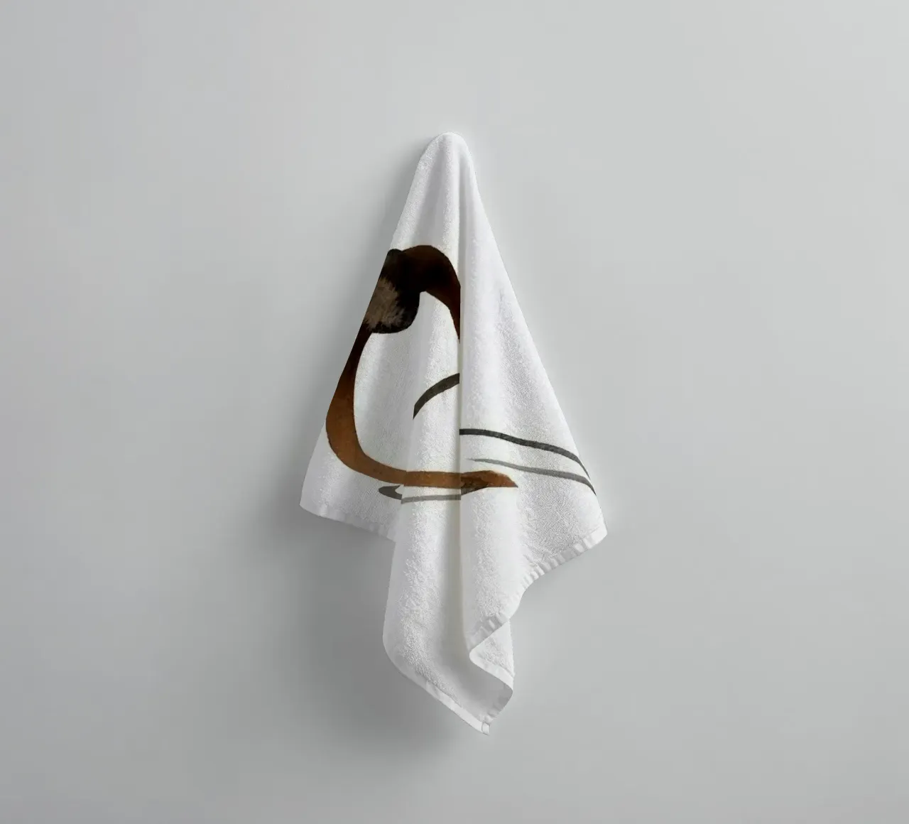 abstract ink shape asciugamano da bagno da comura