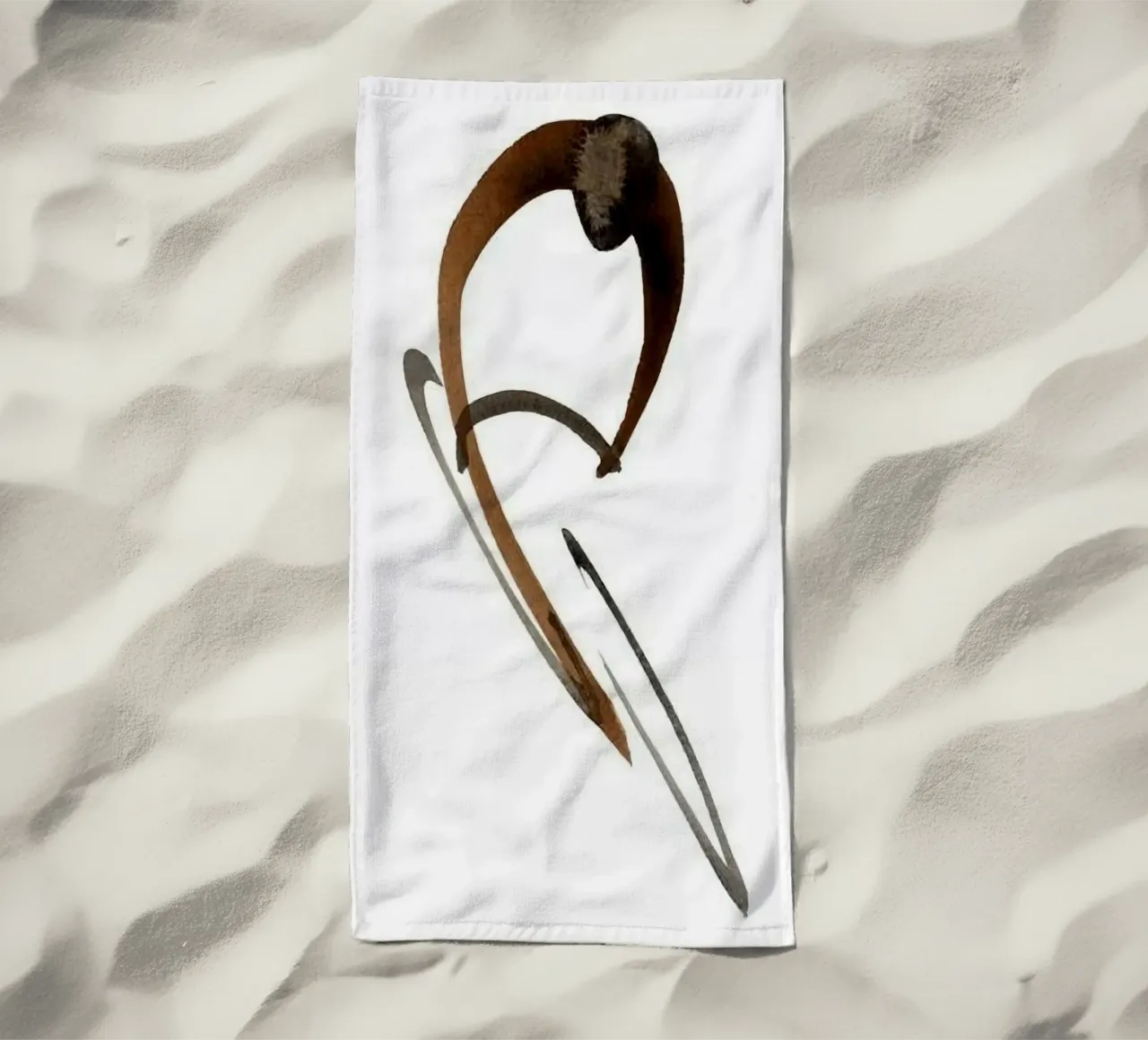 abstract ink shape telo mare da comura