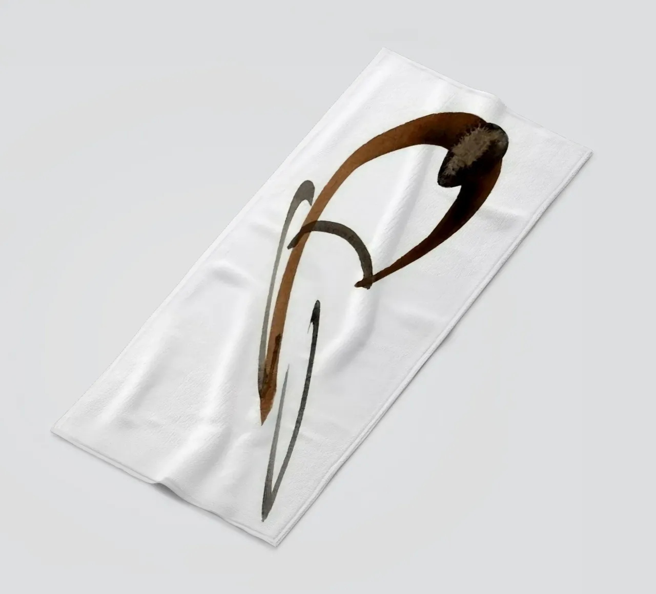 abstract ink shape telo mare da comura