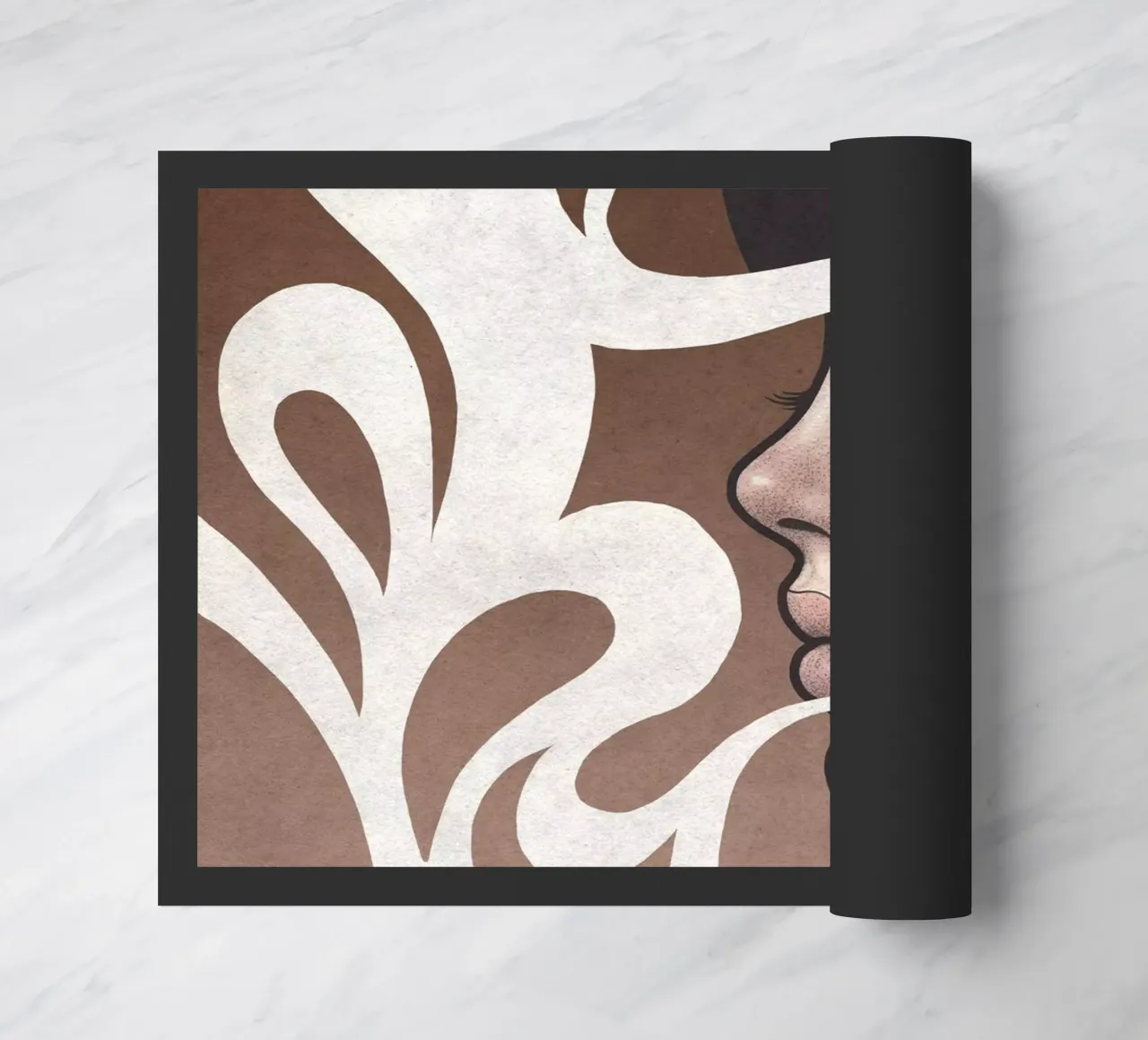 Coffee Break doormat by Kuba Gornowicz