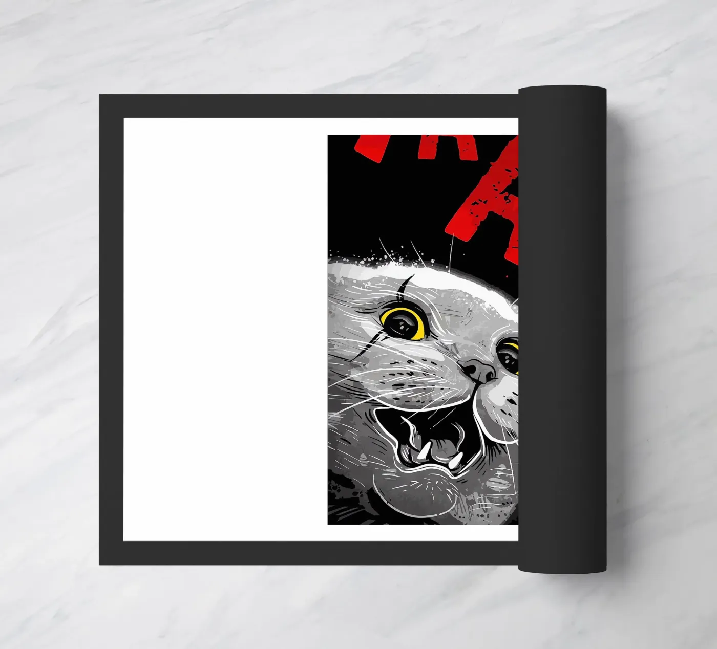 Cute Cat doormat by Arjun