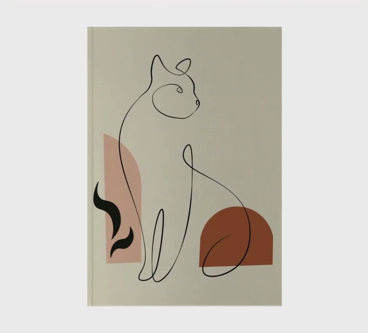 cat line in shape color diario da grace