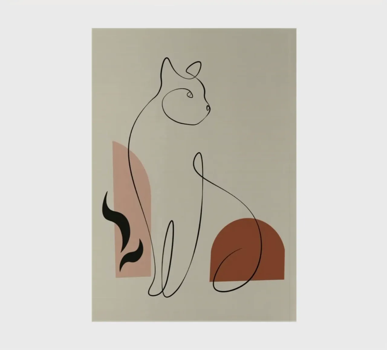 cat line in shape color diario da grace