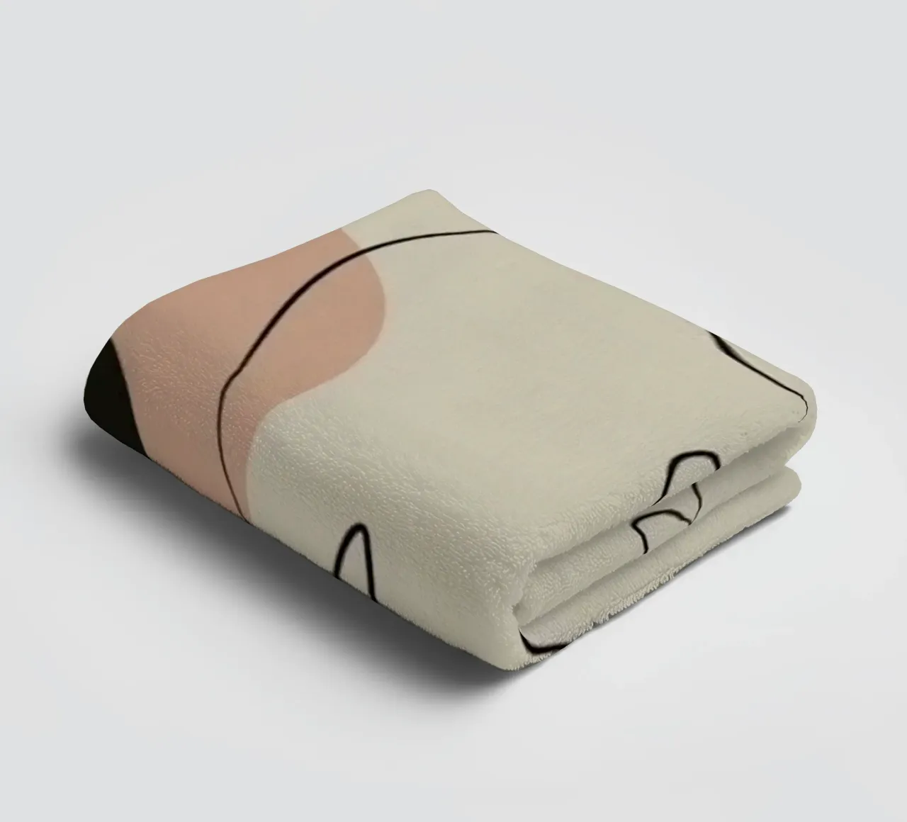 cat line in shape color asciugamano da bagno da grace