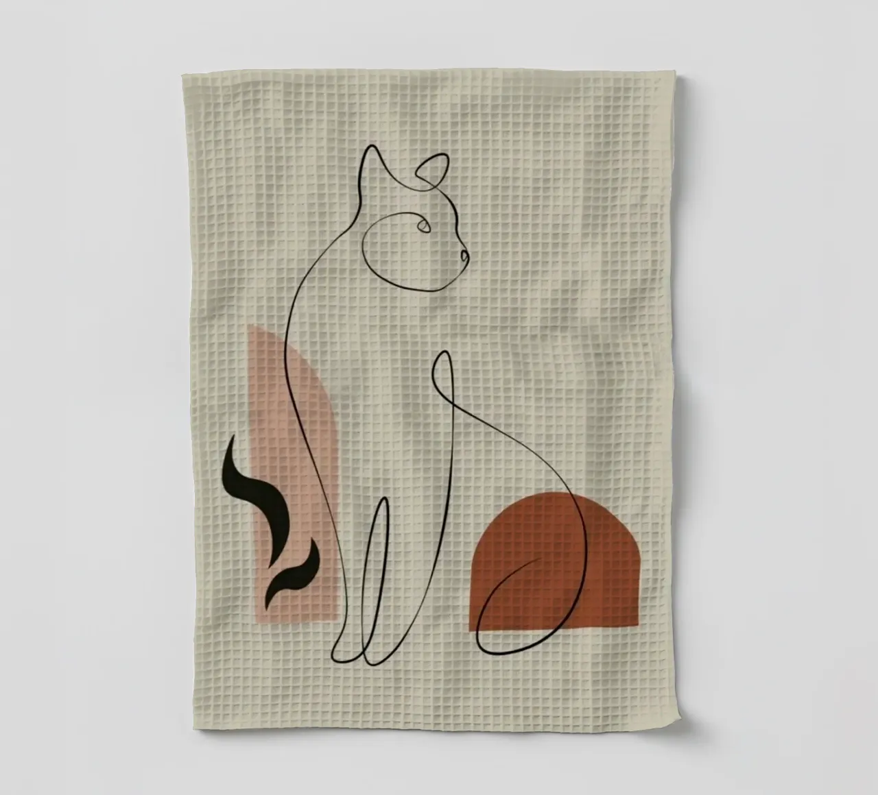 cat line in shape color torchon de grace