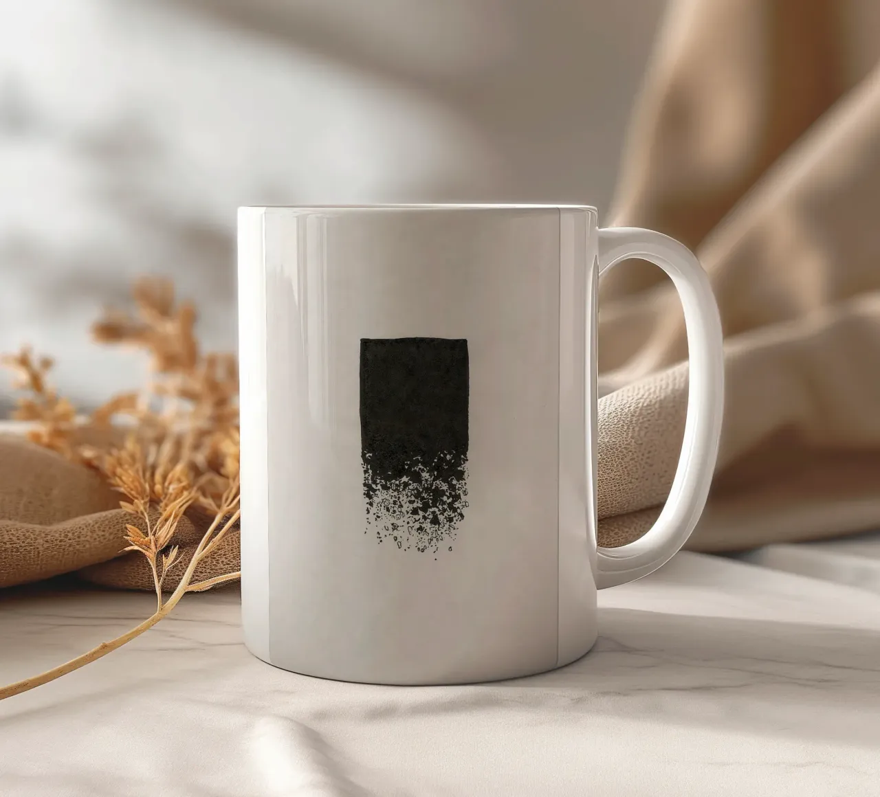 art shape black shade tazza in ceramica da comura