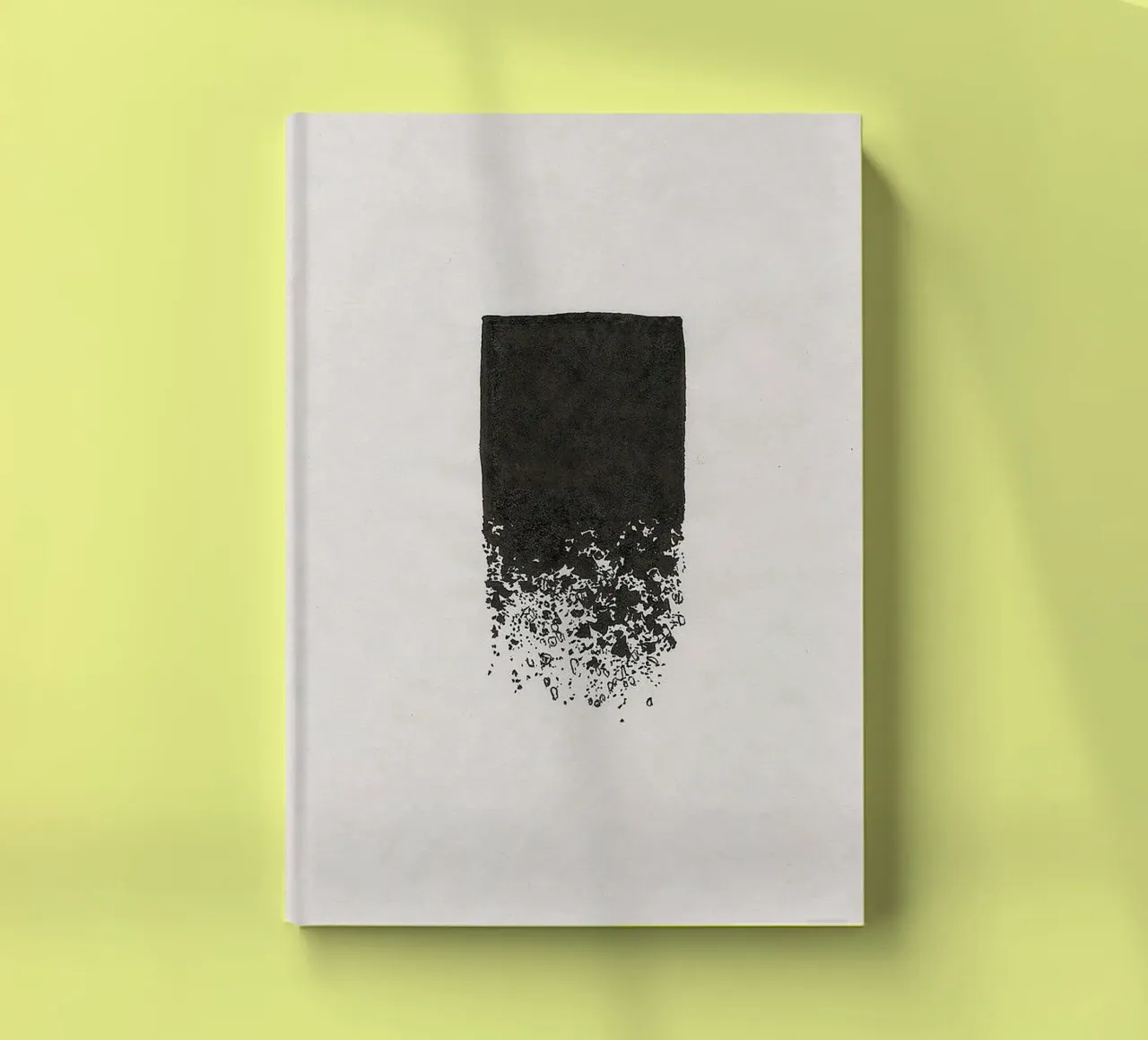art shape black shade notebook by comura