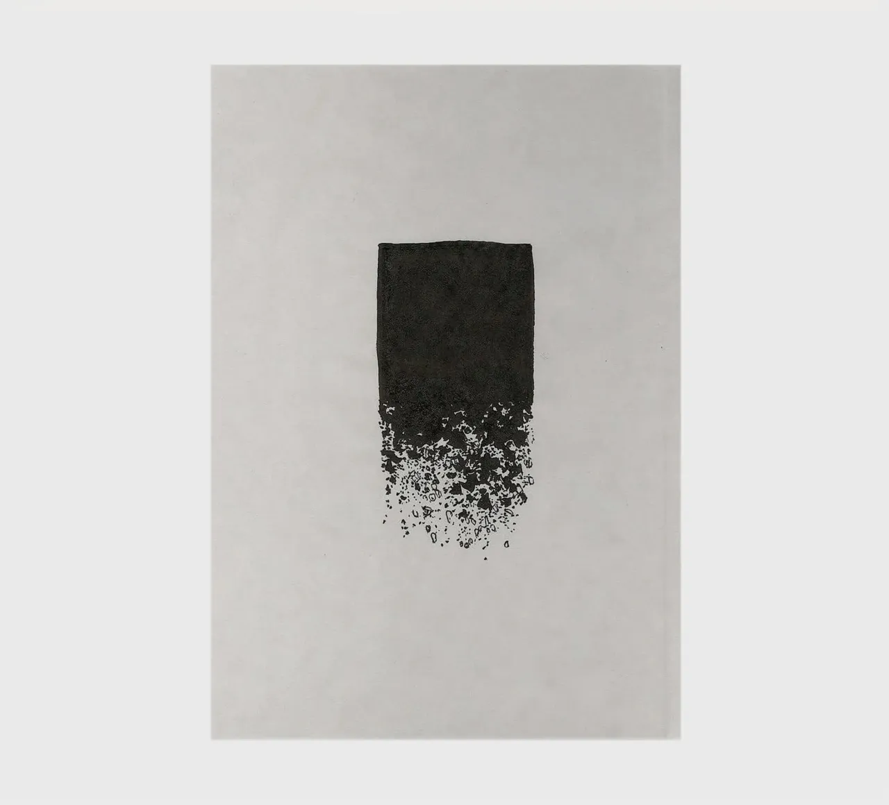 art shape black shade notebook by comura