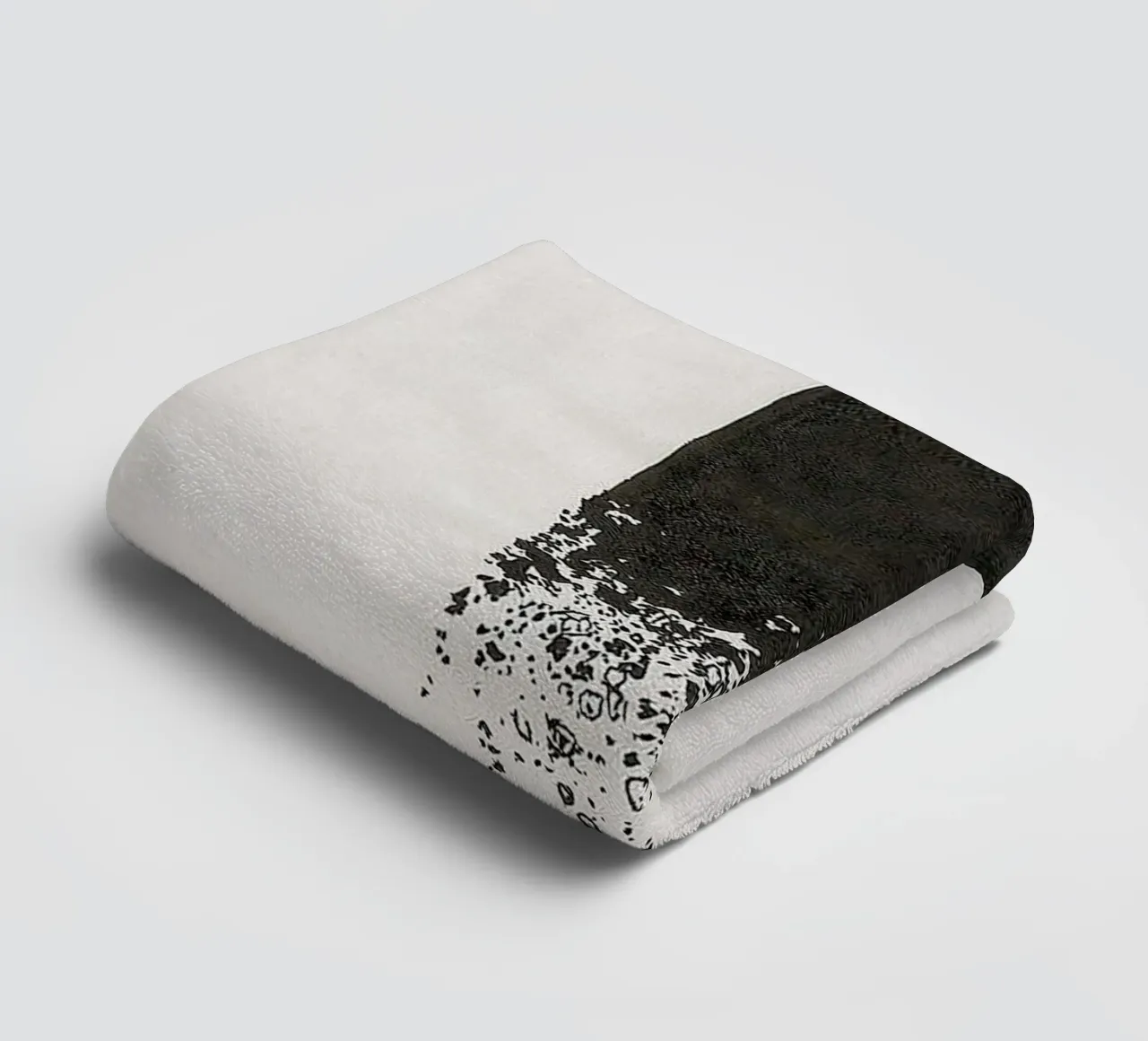 art shape black shade asciugamano da bagno da comura