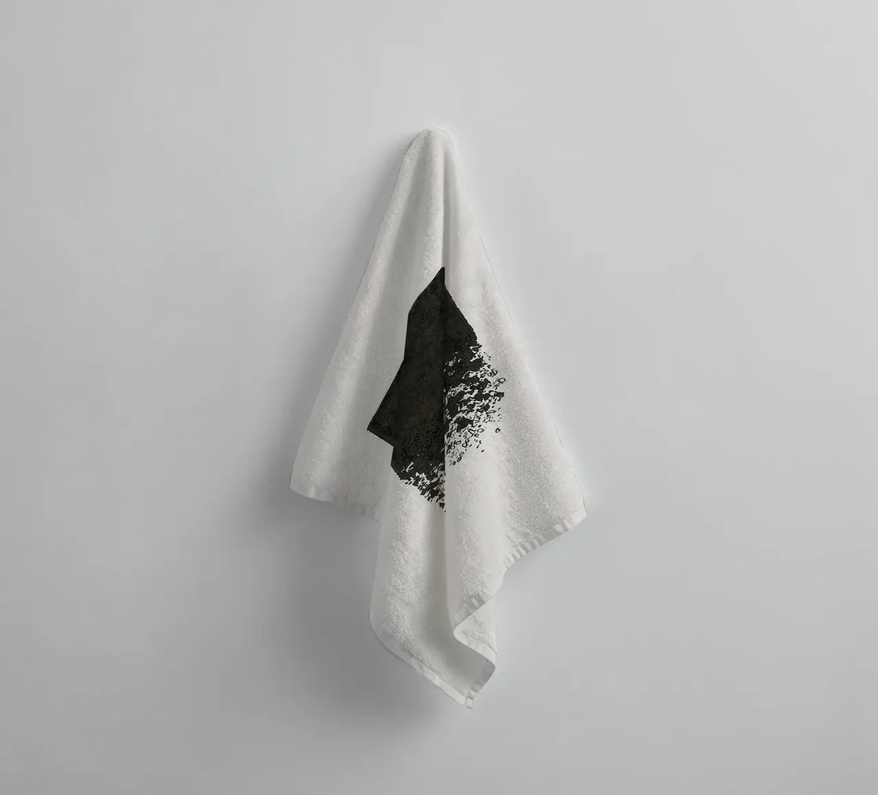 art shape black shade asciugamano da bagno da comura