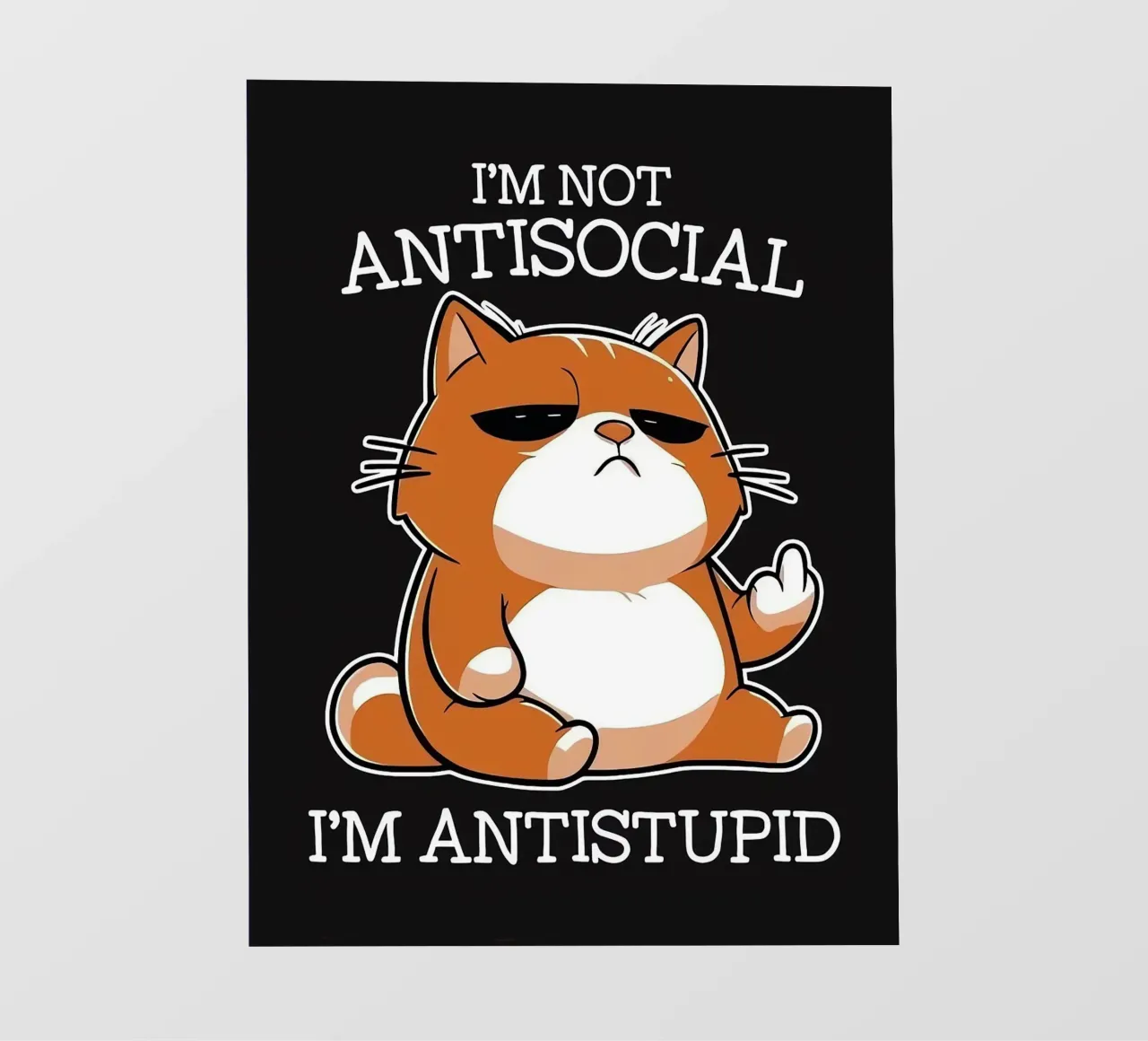 Non sono antisociale telo in pvc da Arjun