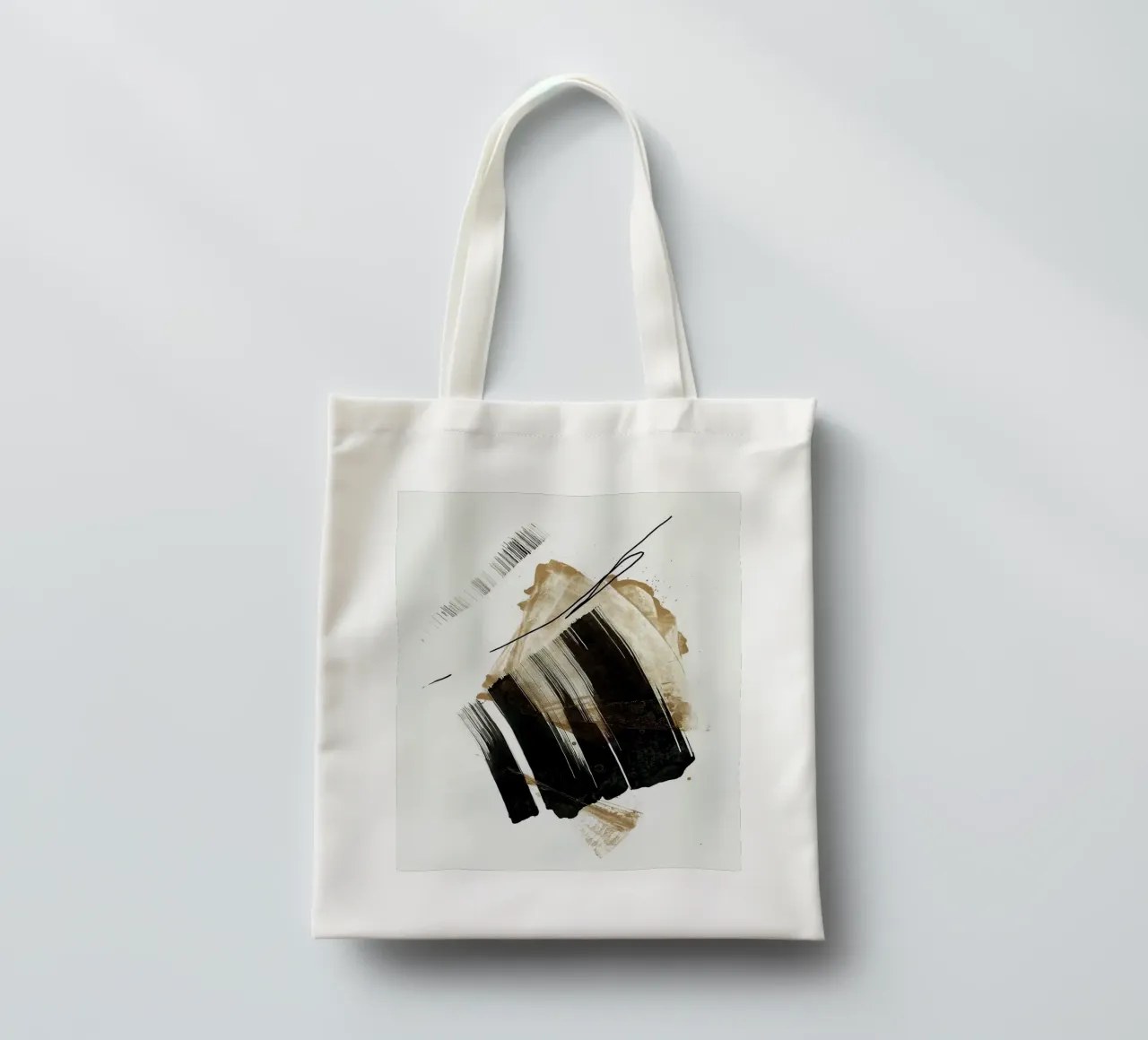 ink art shape minimal borsa in juta da comura