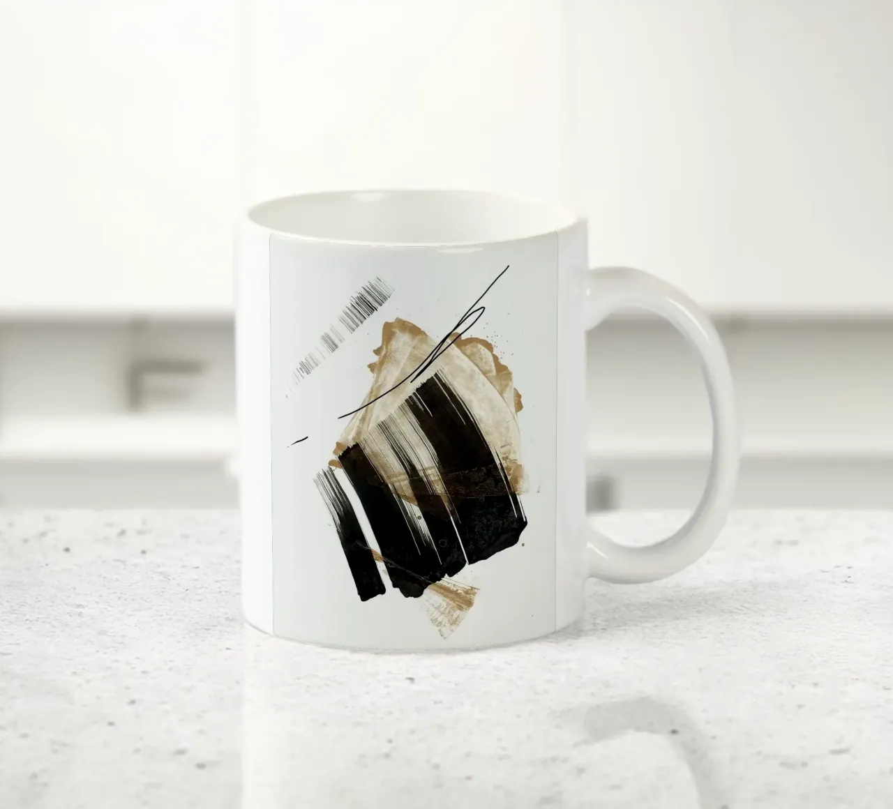 ink art shape minimal tazza in ceramica da comura