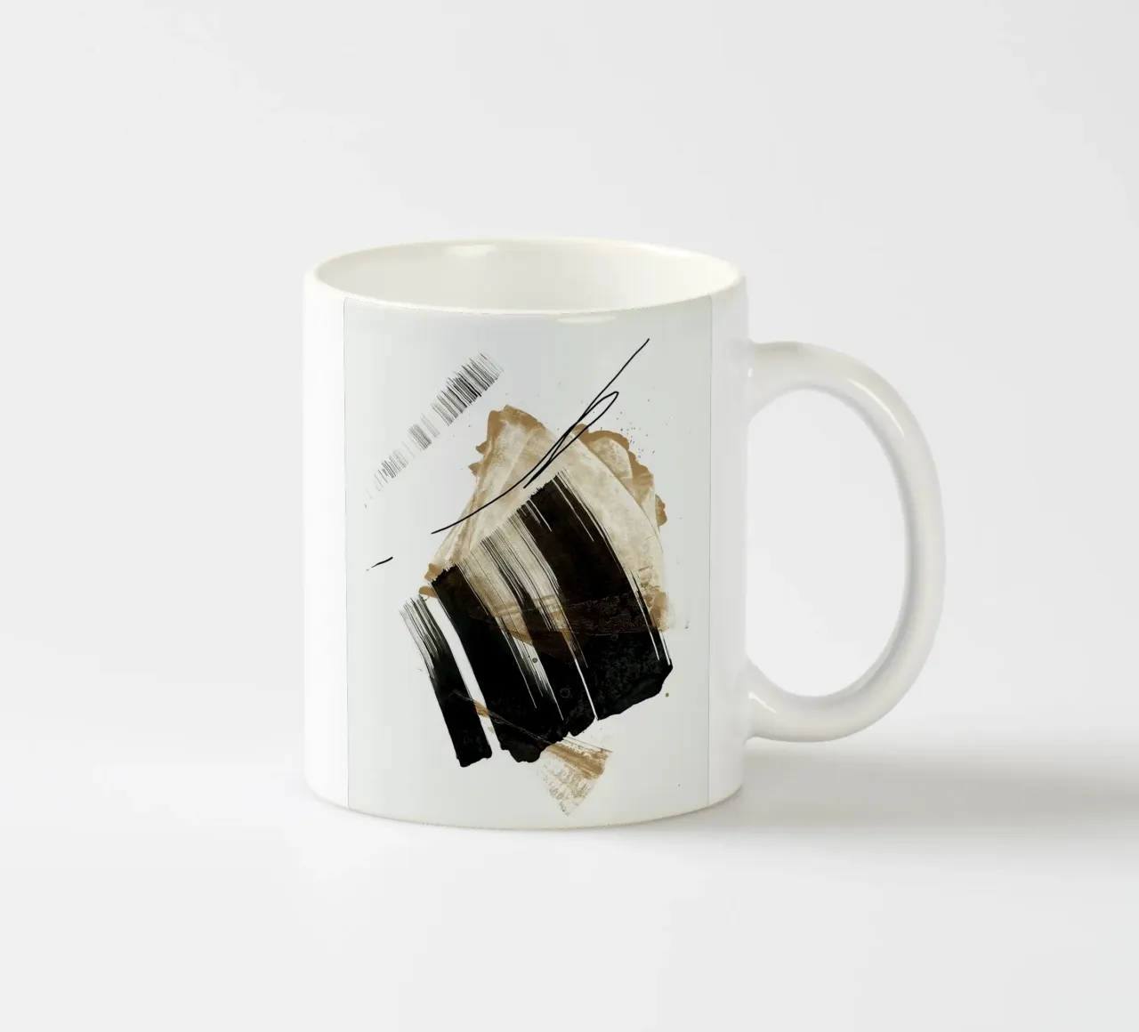 ink art shape minimal tazza in ceramica da comura
